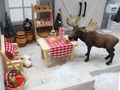 Wichtel Zubehör Miniatur-Gläsern mit Zuckerstangen und Orangenscheiben 3
