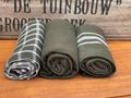 3 Olive Grüne Geschirrtuch Handtuch verschiedene Muster Olive Grau Küche Deko 1 SET á 3 Stück 3