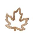Offen Ahornblatt Holz Ahorn Natur Gold Glitzer Klein Herbst Deko Tischdeko 3