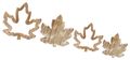 Ahornblatt Holz Ahorn Natur Gold Glitzer Klein Groß Herbst Deko Tischdeko 1