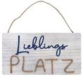 Dekoschild Türschild LIEBLINGSPLATZ Holzschild Maritime Deko 30x16cm 1