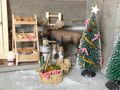 Tisch mit Bank Wichtel Zubehör Backen Treppenregal Mini Weihnachten Set 6-teilig 4