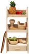 Wichtel Zubehör Treppenregal Mini Holz Backset Obst Gemüse Brot Set 10-teilig 1
