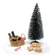 Wichtel Zubehör Tannenbaum mit Körbchen mit Baumschmuck Puppenhaus SET 15-teilig 1