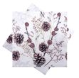 Servietten Zapfen Braun Tischdeko Weihnachten Herbst Deko 33 x 33 cm 20er Pack 1