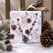 Servietten Zapfen – winterliche Tischdeko mit braunen Tannenzapfen Motiv 2