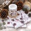 20 Servietten Zapfen Motiv – Winter Weihnachten Advent Landhaus Tischdeko Herbst Küche 4