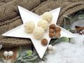 Dekoteller Stern in Weiß für Tischdekorationen in Weihnachtszeit und Adventszeit 4
