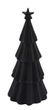 Dekofigur Tannenbaum mit Sternkrone Polyresin Schwarz Weihnachten Deko 19cm Hoch 1