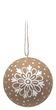Blume Christbaumschmuck Kraft Papier Kugel Groß Natur Weiß Hängedeko Weihnachten 10cm Ø 6