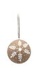 Christbaumschmuck aus nachhaltigem Pappmaché – weiß bemalt, robust, mit Kordel zum Aufhängen, Ø ca. 7 cm 3
