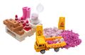 Wichtel Zubehör Baustelle Bagger Baumaterial Miniatur Rosa Mädchen Wichtelin SET 16-teilig 1