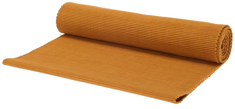 Tischläufer Ribbel Orange Tischdeko 220cm