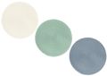 Platzset Rund Weiß Mint Graublau Tischdeko 38 cm 1