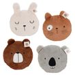 Kissen Koala Grau Bär Braun Hase Creme Katze Hellbraun Kuschelkissen Kinderzimmer Deko 27cm Ø 1