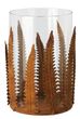 Teelichthalter Herbst Farne Braun Rostig Windlicht Tischdeko 12cm 5
