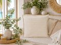 Kissen Dekokissen Couchkissen Creme Polyester Sofakissen 45x45cm 5