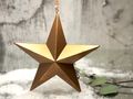 Stern Christbaumschmuck Hängedeko Gold Weihnachten 16 cm Deko 4