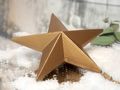 Stern Christbaumschmuck Hängedeko Gold Weihnachten 16 cm Deko 5