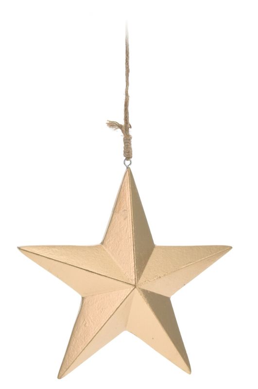 Stern Christbaumschmuck Hängedeko Gold Weihnachten 16 cm