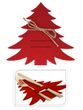 Besteckhalter Tannenbaum Filz Rot 18 cm Weihnachtsbaum Weihnachten Deko 3