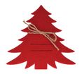 Besteckhalter Tannenbaum Weihnachtsbaum Filz Rot 18 cm Hoch 2