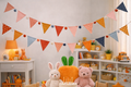 Wimpel Girlande Flaggenleine Wanddeko Kinder Polyester Baumwolle 160cm Deko 2
