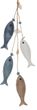 Maritime Girlande Hängedeko Blau Braun Weiß Fische Deko 48 cm 1
