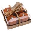 Kürbis Dekokerzen Orange Herbst Tischdeko 4er Set Deko 4 cm 3
