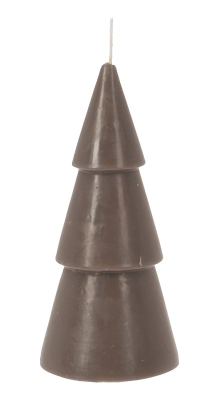 Kerze Weihnachtsbaum Taupe Tischdeko Weihnachten Deko 18 cm