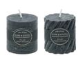 Rustic Kerzen Schwarz Tischdeko Partydeko 5 cm  3