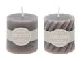 Rustic Kerzen Taupe Tischdeko Partydeko 5 cm  4