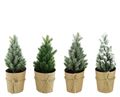 Tannenbaum Deko Kunsttanne Mini im Topf Kunstschnee Glitzer Weihnachtsdeko 17cm 1