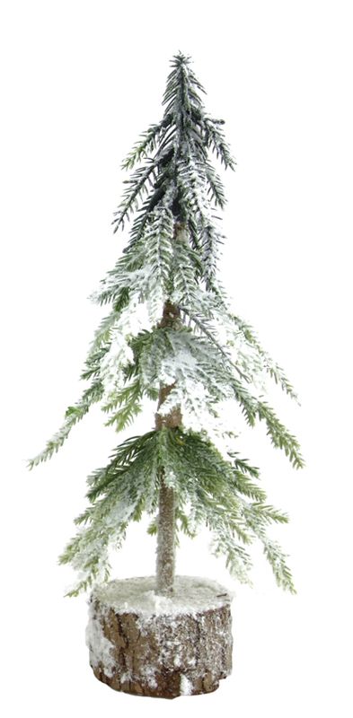 Viel Schnee Tannenbaum Deko Kunsttanne Baumstamm Fuß Kunstschnee Glitzer Weihnachtsdeko 27cm