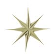 Groß Papierstern Creme Grünlich Glitzer Rand Gold Hängedeko Weihnachten 3