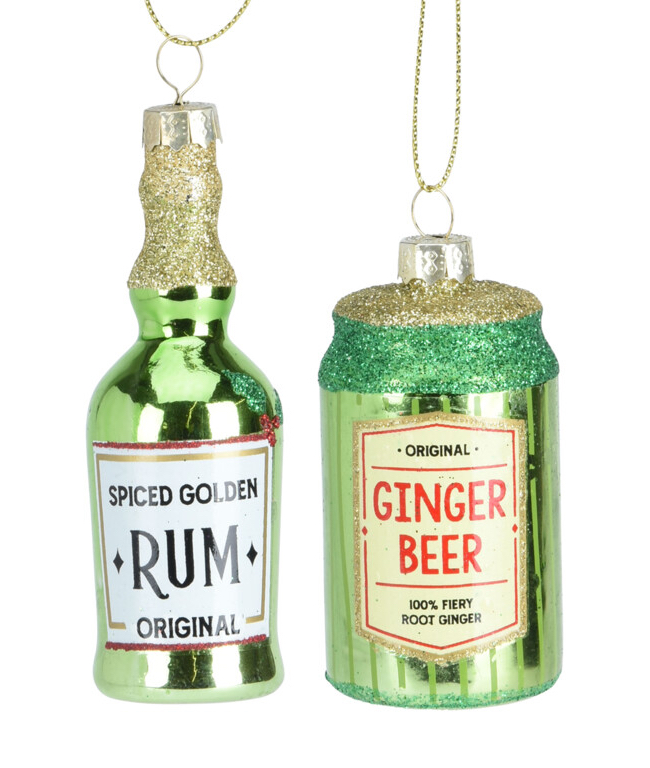 Christbaumschmuck Ginger Beer Rum Grün Anhänger Weihnachten