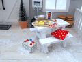 Miniatur Wichtel Zubehör Backset für Weihnachten DIY Weihnachten Küche Puppenhaus Weihnachtsbäckerei Set 4