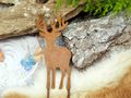 Hirsch schaut geradeaus Adventsdeko 5