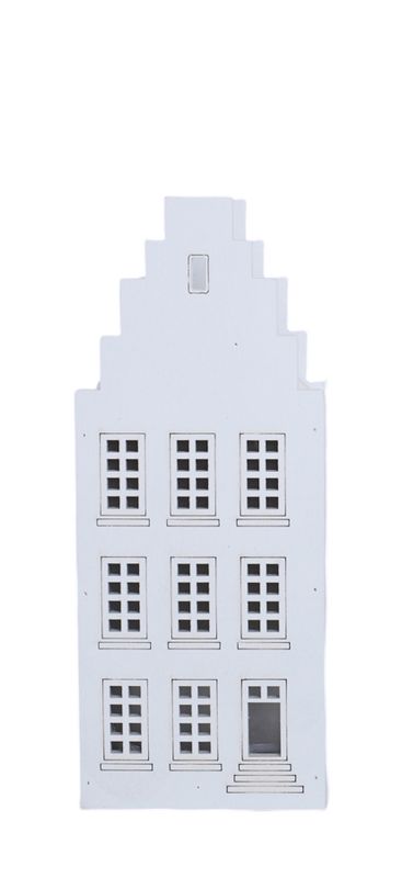 Wohnhaus mit eckigem Dachfront