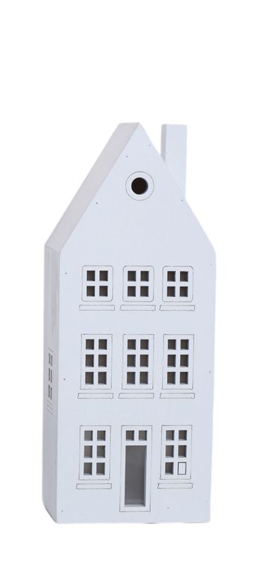 Deko Wohnhaus Spitzes Dach mit Schornstein