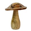 Mittlerer Pilz Dekofigur Natur 17cm 3
