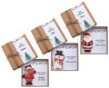 Geldgeschenk Verpackung Kraft Weihnachten Elch Weihnachtsmann Schneemann 14cm Personalisierbar 1