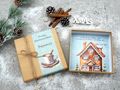 Deckel Außen und Boden Geldgeschenk Weihnachten Verpackung Geschenk Personalisiert Natur Lebkuchenbaum Gutschein 4