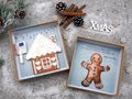 Geldgeschenk Weihnachten, personalisierte Weihnachtsbox, Adventsgeschenk Geld, Gutscheinverpackung Weihnachten, Lebkuchenhaus Box 6