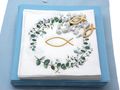 Kommunion Deko Konfirmation Blau Tischdeko Hellblau Eukalyptus Fisch 20 Personen 4