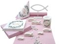 Tischdeko Rosa Weiß Eukalyptus Fisch Kommunion Konfirmation 20 Personen 1