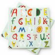 Servietten Alphabet Mint Bunt Einschulung Tischdeko 33 x 33cm 20 Stück 1