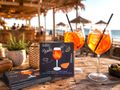 20 Servietten Aperol in Schwarz für Sommerpartys, Cocktails, Beach Party, Geburtstag Tischdeko 4