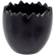 Blumentopf Keramik Schwarz Eier Schale Gebrochen Tischdeko Ostern 9cm Hoch  1