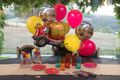 Bunte Bilder Luftballon Baustelle Ballon Alu Rot Gelb Rund Latex Mischfahrzeug Deko Kindergeburtstag 2
